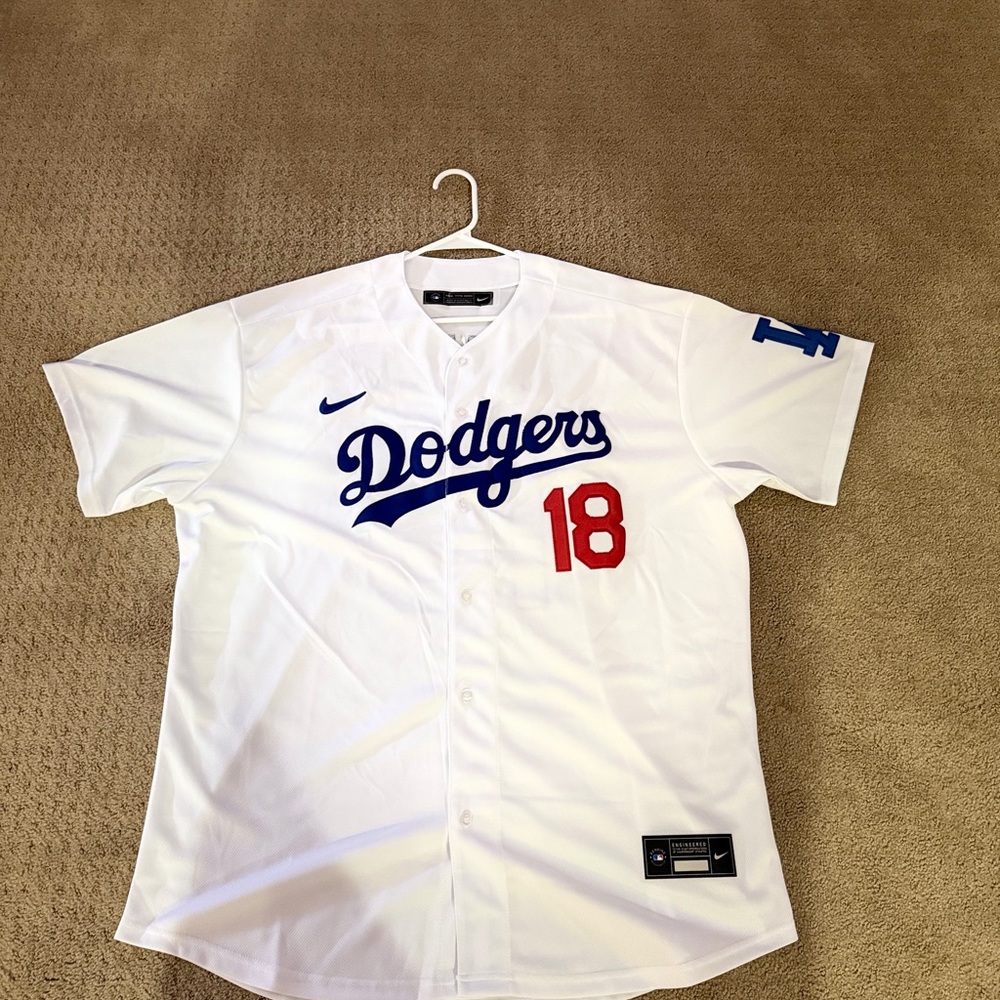Los Angeles Dodgers #18 Yoshinobu Yamamoto 2024 Home Jersey